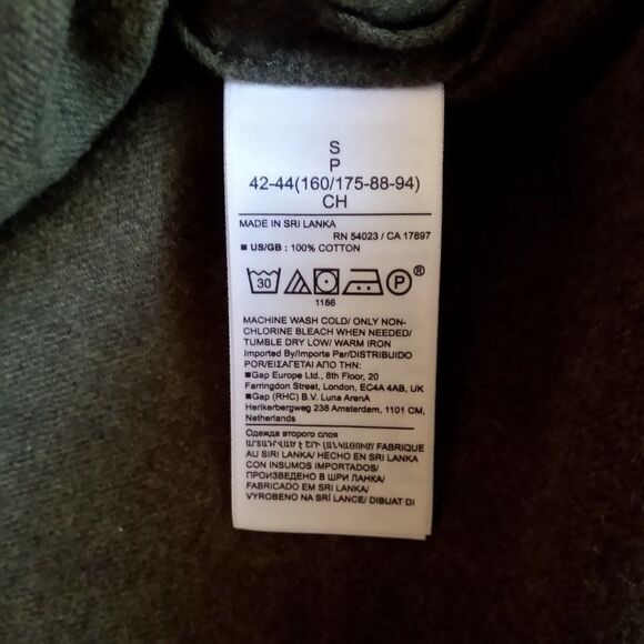 Banana Republic NWT Button Up Top Size Small Green Preppy Utility Streetwear - Picture 8 of 9